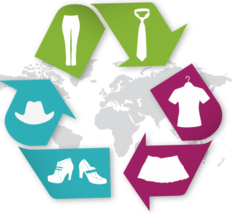 Logo recyclage Vêtements